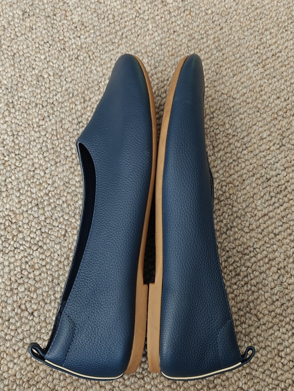 Everlane Day Glove Flats In Navy, Size 8